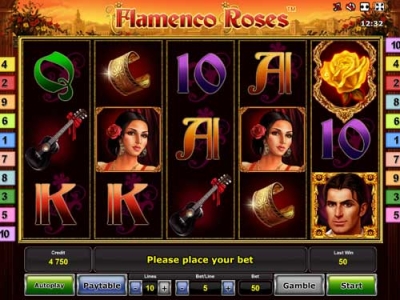Новый игровой автомат "Flamenco Roses"